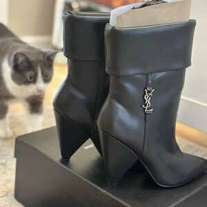 Yves Saint Laurent Women's Black Leather Boots
